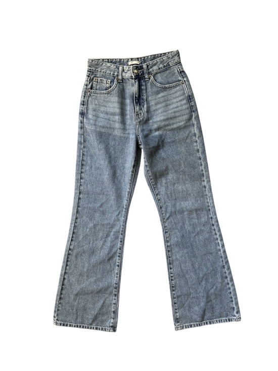 Denim - Libé Wide Leg High Rise Light Wash Soft Premium Denim Size 25